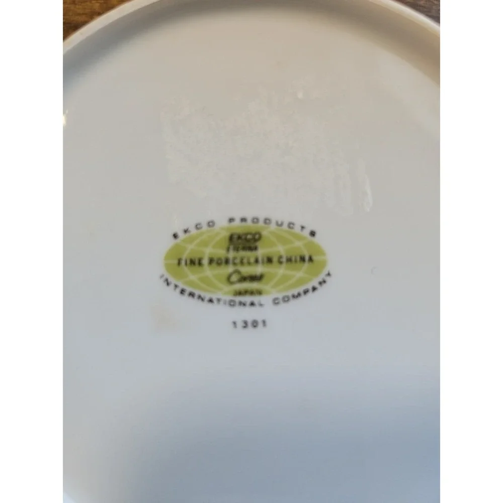 Vintage EKCO  Eterna Corsair Fine Porcelain China # 1301 set of 4 Soup‎ Bowls